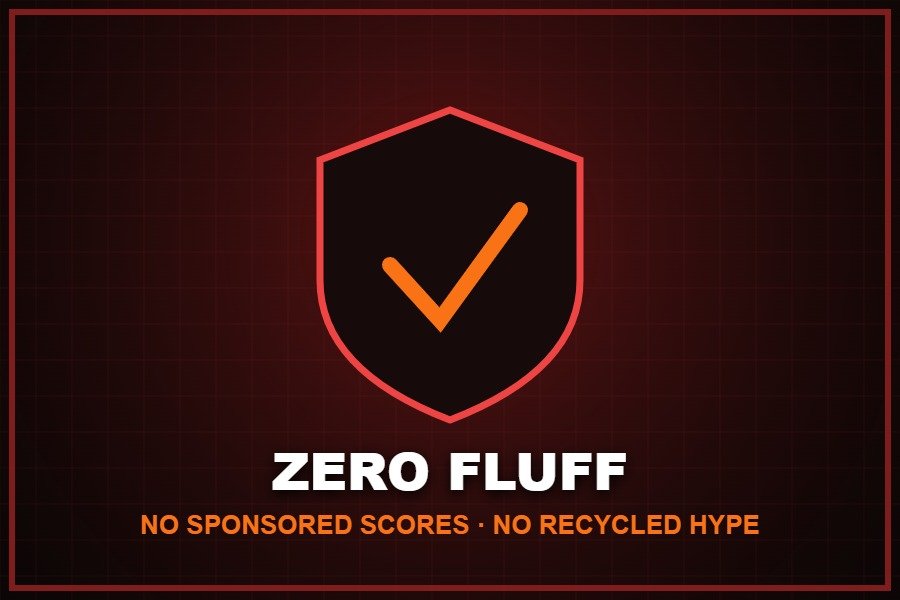 Zero fluff, no sponsored scores